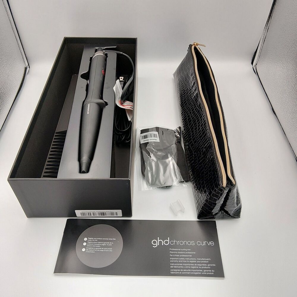 GHD CHRONOS CURVE CONICAL WAND GIFT SET (1.1"-0.9" BARREL) IN BLACK